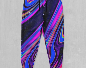 Chromatic Cosmos Psychedelic Galaxy Space EDM Rave Festival Joggers