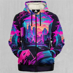 Synthwave Hoodie - Etsy