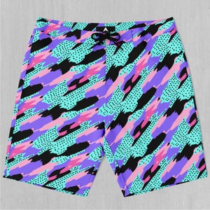 Vapor Camo Board Shorts Men&#39;s Bathing Suit Swim Trunks With Pockets and Drawstring