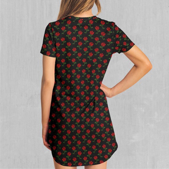 rose t shirt dress Rose Pink Mini T-Shirt Dress - All Dresses