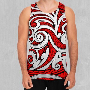 Polynesian Warrior Men&#39;s Tank Top Muscle Sleeveless Shirt