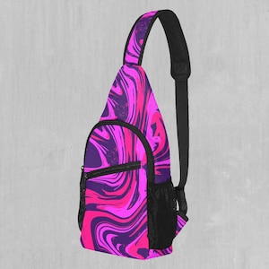 Candy Drip Psychedelic Sling Fanny Pack Crossbody Festival Bag
