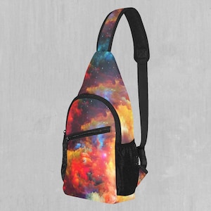 Rainbow Galaxy Sling Fanny Pack Crossbody Festival Bag