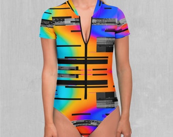 Spectrum Noise Short Sleeve Bodysuit