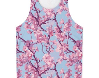 Regata Cherry Blossom Regata Vaporwave Regata Retro Regata Streetwear Regata dos anos 90 Regata Estética