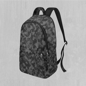 Midnight Camo Adventure Festival Backpack, Black Camouflage Backpack ...