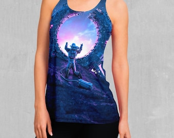 Far From Home Abstract Women's Racerback Tank Top