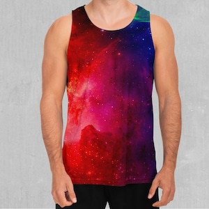 Supernova Space Galaxy Men&#39;s Tank Top Muscle Sleeveless Shirt