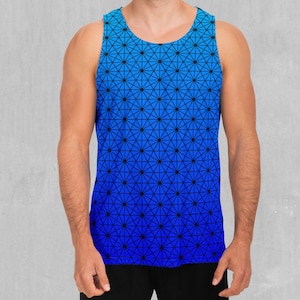 Star Net (Frost) Men&#39;s Tank Top Muscle Sleeveless Shirt