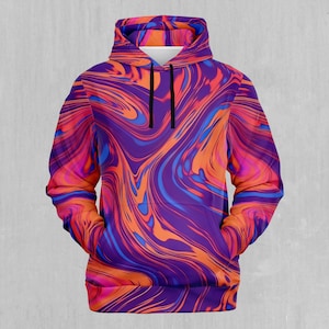 Luminous Mixture Psychedelic EDM Rave Festival All Over Print Hoodie