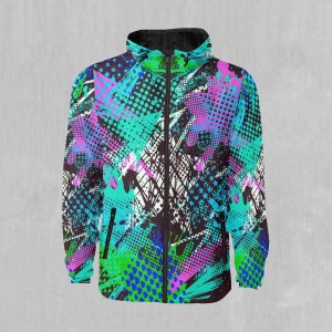 Electric Avenue Snowboarding Windbreaker and Ski Windbreaker Jacket (Size Small)