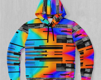 Spectrum Noise Retro Vaporwave EDM Rave Festival Polyester Hoodie