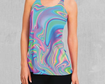 Holographic Women's Racerback Tank Top (Size Small)
