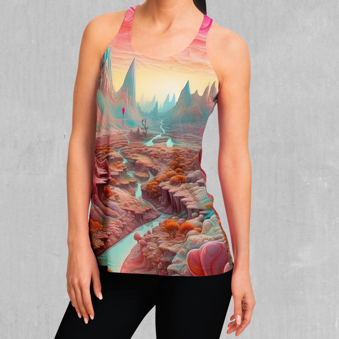 ドリームキャニオン サイケデリック カラフル レディース レーサー