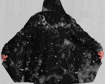 Dark Matter Outer Space EDM Rave Festival Capa con capucha con forro Sherpa