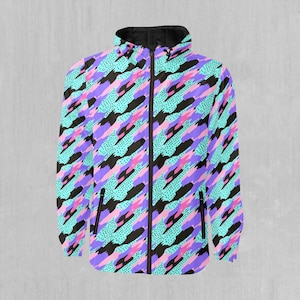 Vapor Camo Pastel Snowboarding Windbreaker and Ski Windbreaker Jacket