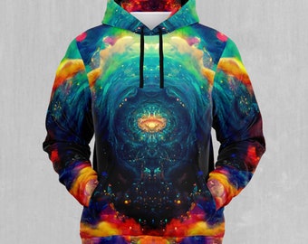 Galactic Eye Psychedelic Galaxy Space EDM Rave Festival Hoodie
