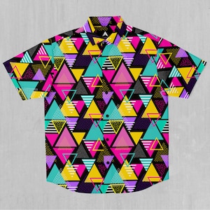 Triad Short Sleeve Button Down Collared Shirt