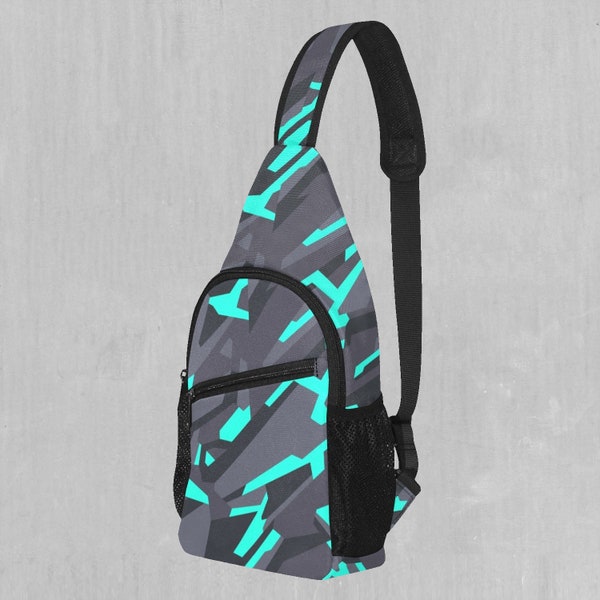 Cyber-Tech Sling Fanny Pack Crossbody Festival Bag