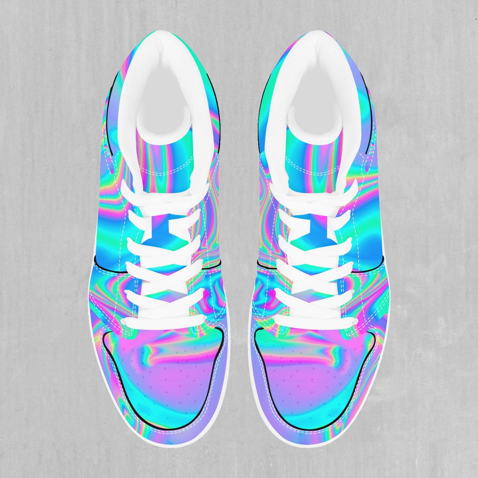 Holographic top high tops