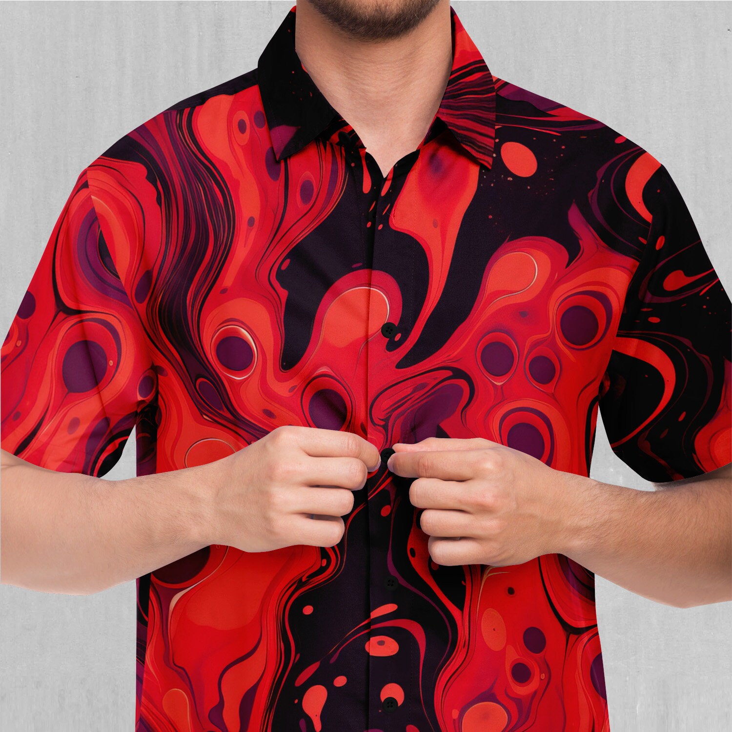 scarlet dress shirt Campus Sutra Men's Scarlet Red Creased Shirt