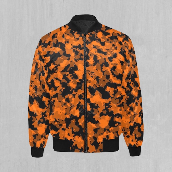 Mens orange camo jacket sale