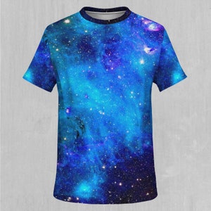Stardust Galaxy Nebula Space EDM Rave Festival All Over Print Tee