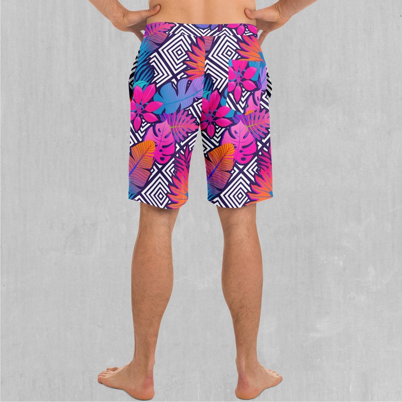 Vault Tropic Floral Board Shorts Men's Bathing Suit Swim Trunks With ...
