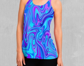 Vapor Drip Retro Women's Racerback Tank Top