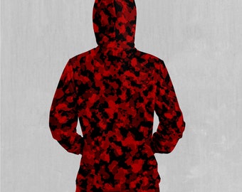送料間税込 Personsoul - 24FW Red Camo Hoodie Cotton Jacket Red Camo Hoodie Cotton Jacket - personsoul