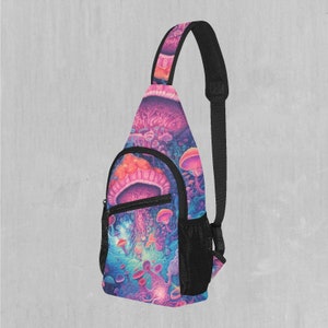 Mycological Mind Sling Fanny Pack Crossbody Festival Bag
