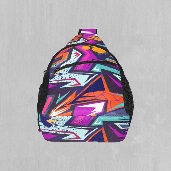 Tectonic Sling Fanny Pack Crossbody Festival Bag - Etsy