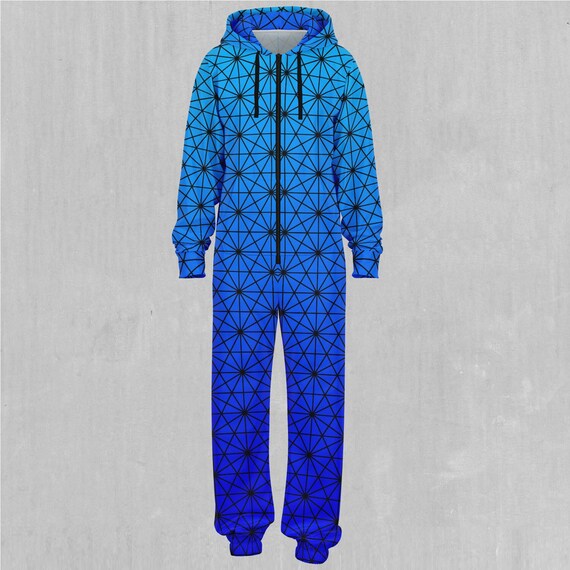 Star Net frost Sacred Geometry Adult Zip up Jumpsuit Pajamas Etsy UK