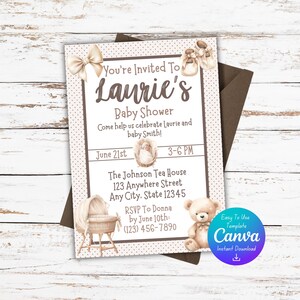 Boho Baby Shower Invitations | Boho Baby Shower | Gender Neutral Baby Shower Invitations | Neutral Baby Shower | Instant Download | Digital