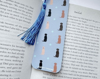 Labrador Dog Bookmark: Tassel Gift for Book Lovers