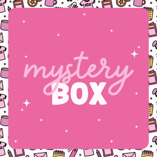 Stationery Mystery Box Gift, Stationery Lover, Sticker Bundle, Stationery Bundle, Gift for her, Mystery Pack