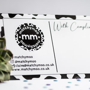 Cartes de compliments, Cartes de remerciement imprimées personnalisées, Compliments avec logo, Petites entreprises