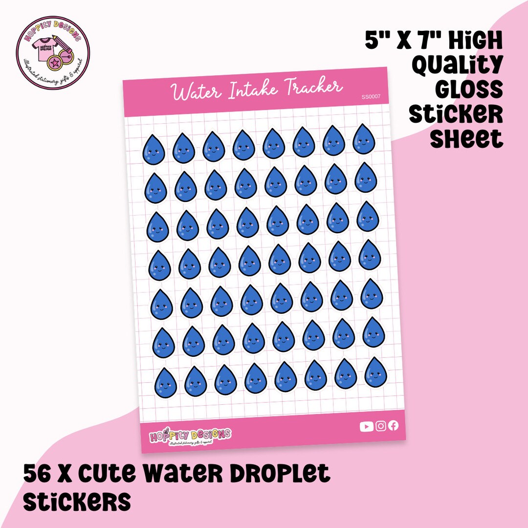 Water Droplet | Nature Sticker Sheet Water Droplet | Nature Sticker Sheet