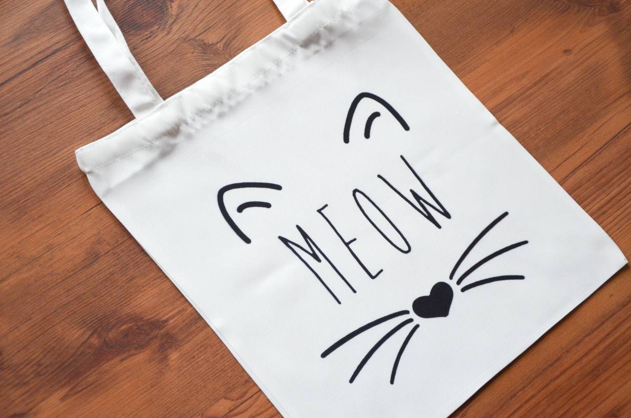 Dog Cat Tote Bagdog Mom Tote Bag Canvas Tote Bag Cat Lover Etsy UK