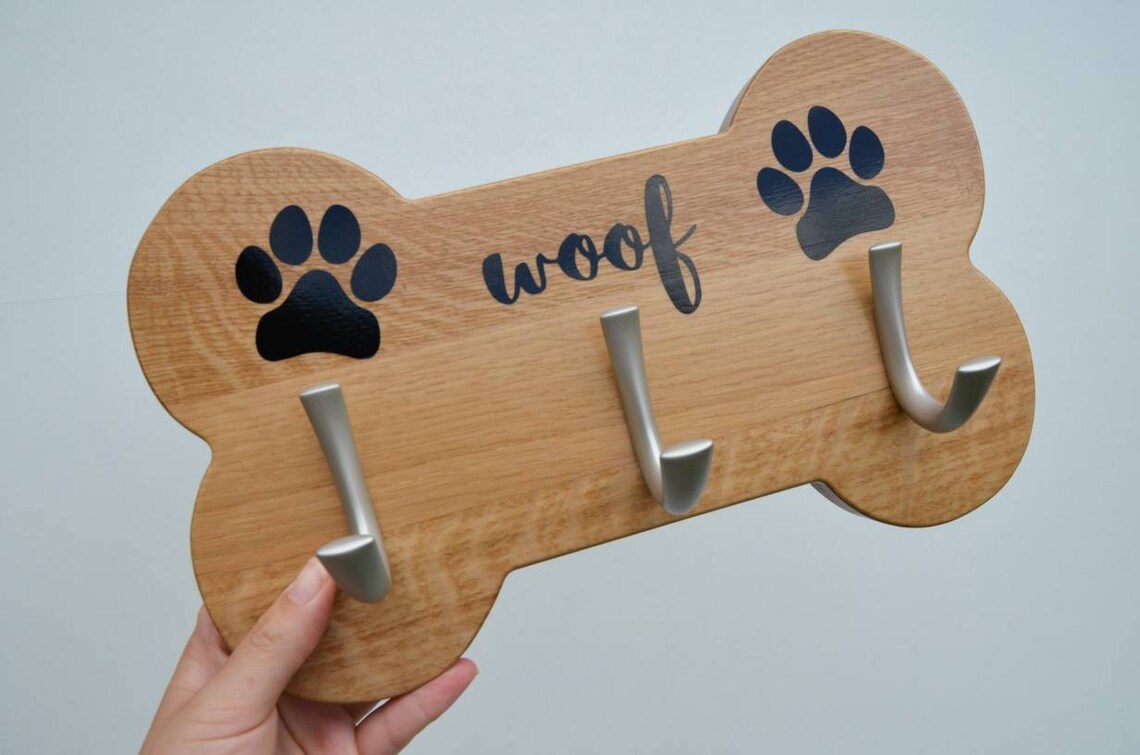 Dog Hanger for Leash Shape Wooden Lead Holder Puppy Gift Dog Etsy UK