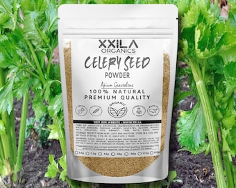 Celery Seed Powder – Organic, Non-GMO, Ideal for Seasoning, Teas, & Herbal Blends