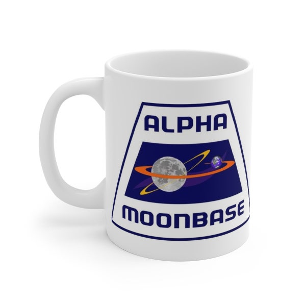 Space 1999 Alpha moonbase Patch Retro Gift Mug