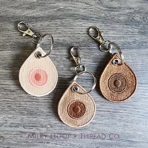 Embroidered Boob Keychain