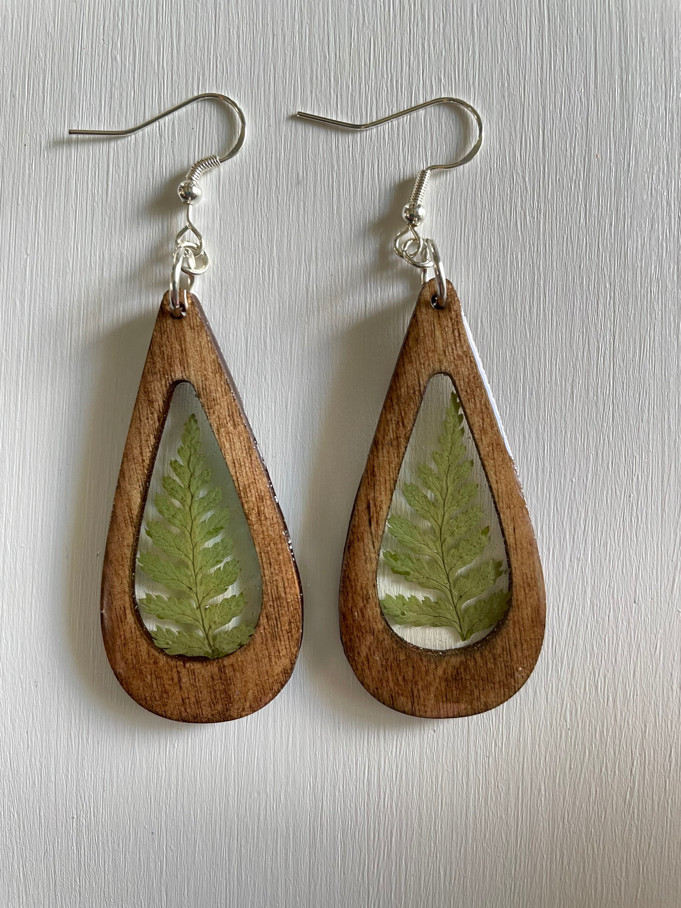 Fern Earrings Etsy