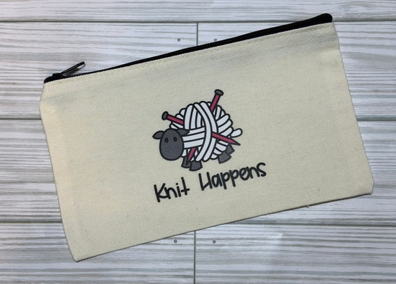 Knit Happens Cute Sheep Notions Pouch