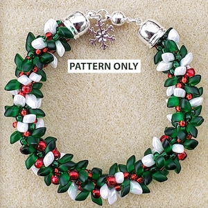 Patrón de pulsera Noel Kumihimo
