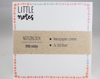 2er Pack Notizblock little notes Notizen