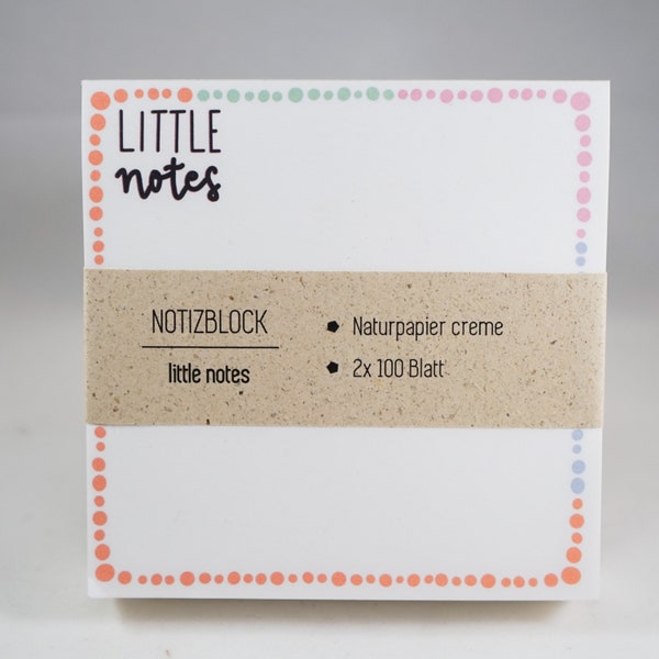 2er Pack Notizblock little notes Notizen