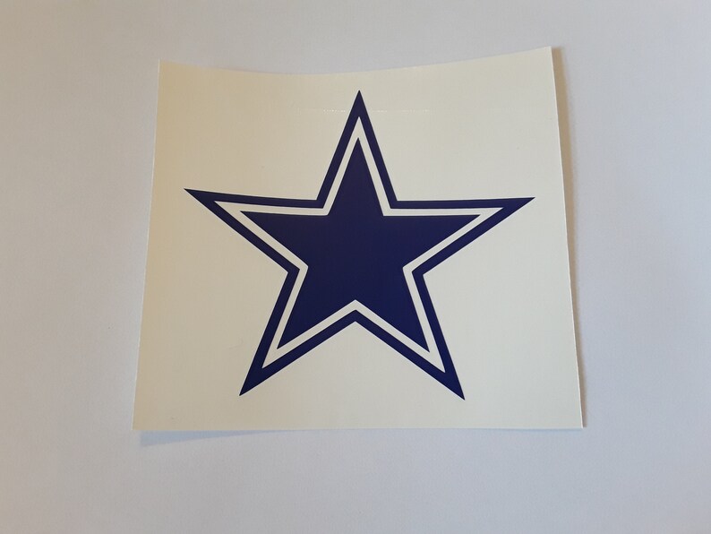 Dallas cowboys decal cowboys star sticker cornhole decals Etsy