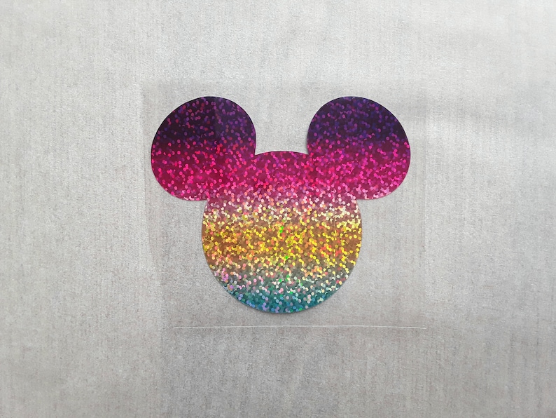 Mickey Iron on Decal Mickey Mouse Patch Ears Heat Transfer Etsy